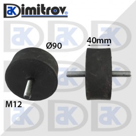 Антивибрационен тампон М12 х Ø 90 х 40 mm